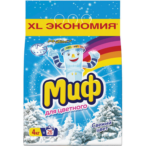 Стиральный порошок МИФ 3в1 автомат 4 кг, "Свежий цвет", MS-81583939