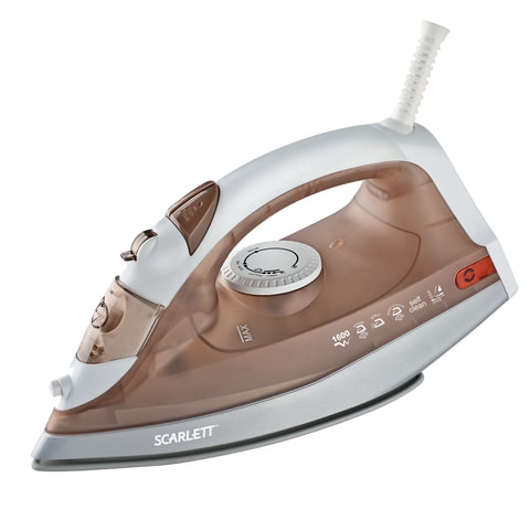 Утюг SCARLETT SC-135S, 1600Вт, терморегулятор, антипригарная поверхность, коричневый Утюг SCARLETT SC-135S, 1600Вт, терморегулятор, антипригарная поверхность, коричневый