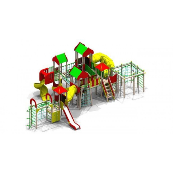 ДИК, Н г.=1,5 (нерж.), Н г.=1,8 (пласт.) (6-12 лет) 14130х8465 мм, Н=4470 мм, Н площадок=1250 мм, 15