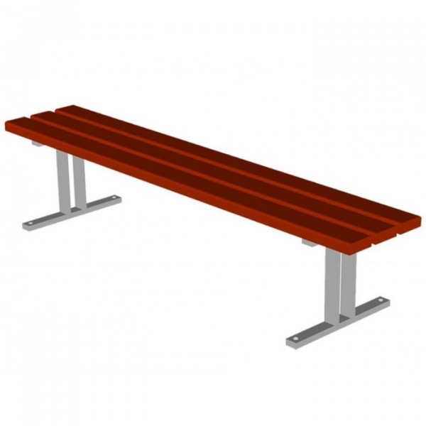 Скамья садово-парковая на мет ножках. 1950 х 500 x 520 мм