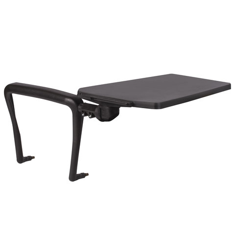 Стол (пюпитр) для стула BRABIX Iso CF-001, для конференций, складной, пластик/металл, черный