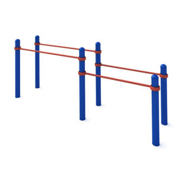 Брусья двойные для отжимания разноуровневые