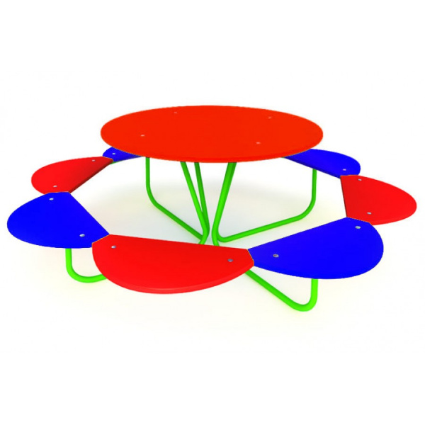 Стол детский "Лучистый", 3-12 лет, влагостойкая фанера, общая высота 700мм