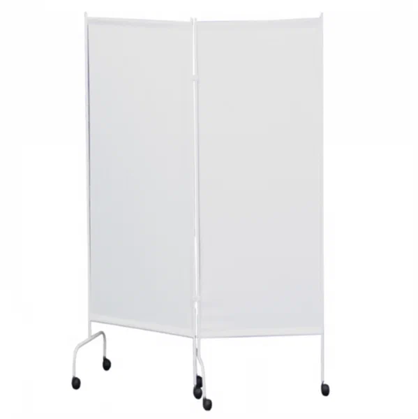 Ширма медицинская двухсекционная МСК-2302 на колесах