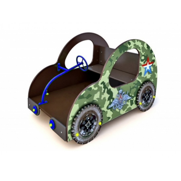 Машинка "Жук" *с тематическим оформлением, 3-7 лет, влагостойкая фанера, общая высота 1000мм