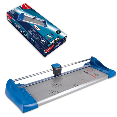 Резак MAPED (Франция), роликовый, «Universal», А3, 6 л., металлическая основа