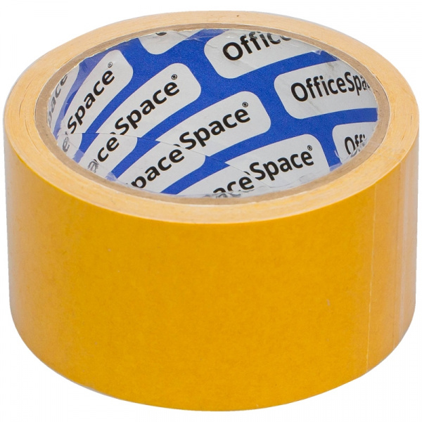 Клейкая лента двусторонняя 50мм*10м, полипропиленовая основа, OfficeSpace