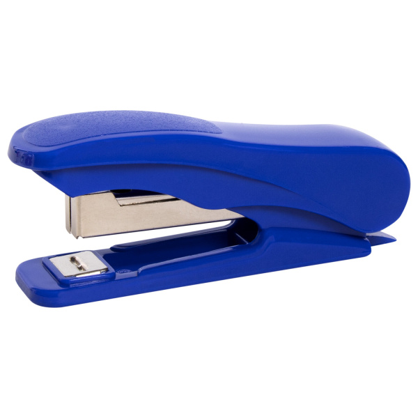 Степлер №10 STAFF «EVERYDAY», до 12 листов, с антистеплером, синий, 228736