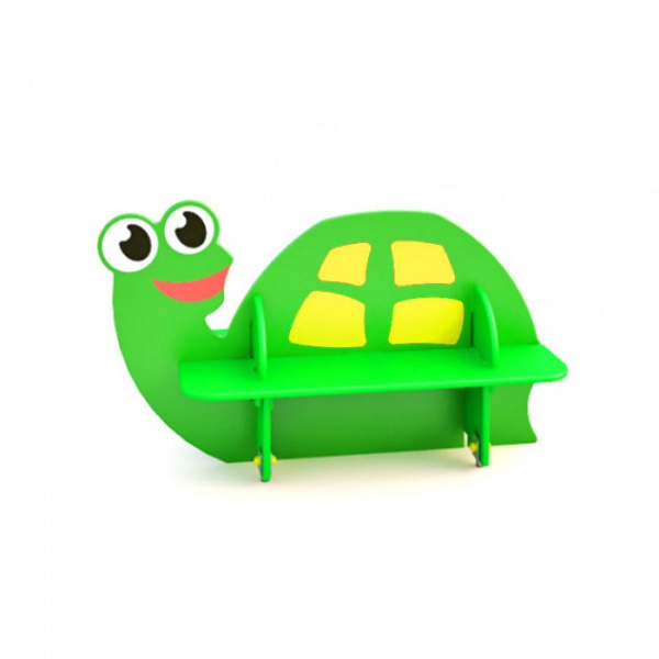 Скамейка детская "Черепаха", 2-7 лет, влагостойкая фанера, размеры 1300х600мм