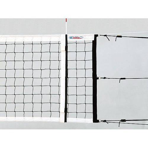 Сетка волейбольная «KV.REZAC» 15015801 Материал: полипропилен. Размер: 9,5 х 1 м. Толщина нити 3 мм.