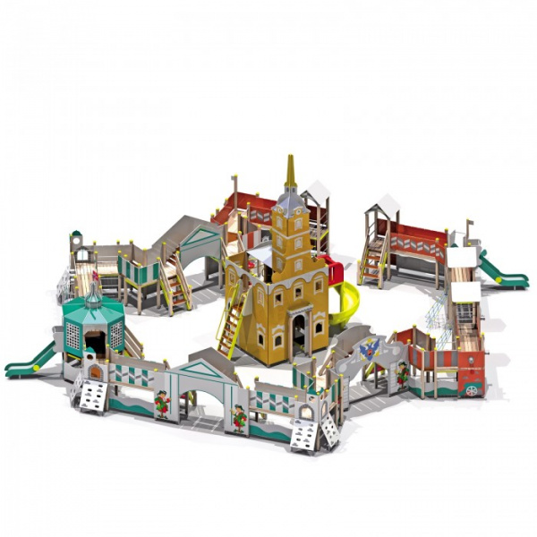 Детский игровой комплекс (6-12 лет) 16900х20900 мм, Н = 8500 мм, Н площадок = 1250 мм, 2050 мм