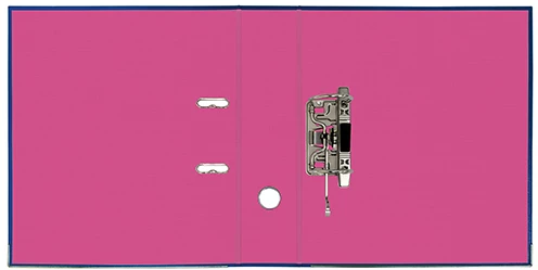 Папка-регистратор Lamark PVC двустороннее покрытие 75мм синий/розовый