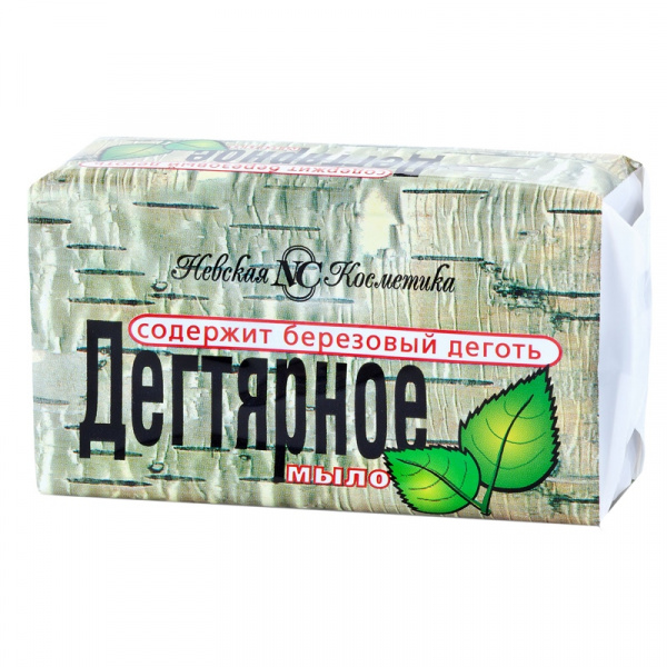 Мыло туалетное 140г Невская Косметика "Дегтярное", пленка