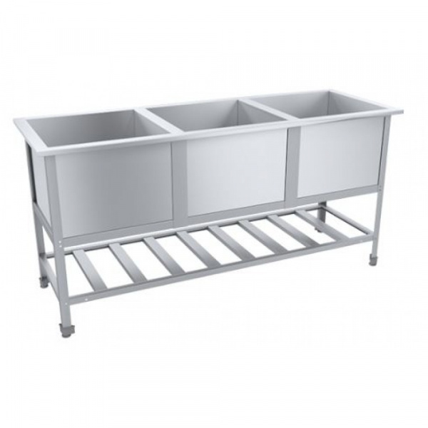 Ванна моечная СТАНДАРТ ЦК ВМО3-430СЦК-М 1500х530х870(890) мм