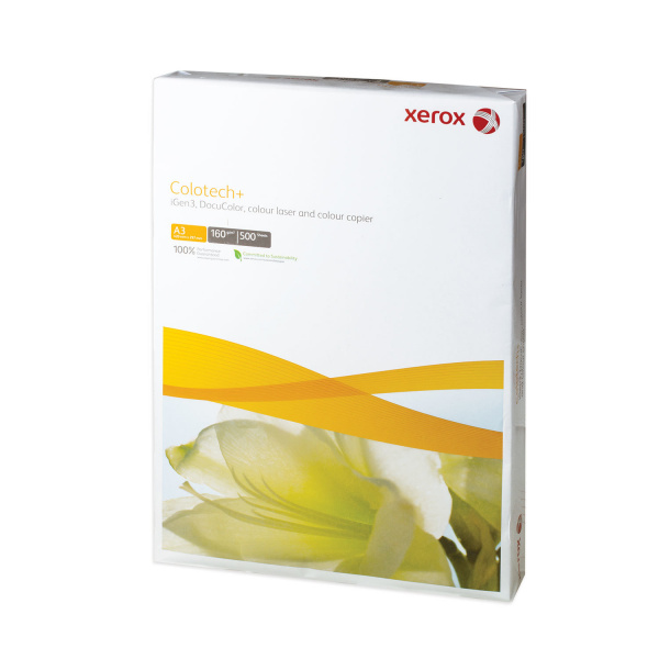 Бумага XEROX COLOTECH PLUS, А4, 160 г/м2, 250 л., для полноцв лазерной печати, А++, Австрия, 170%