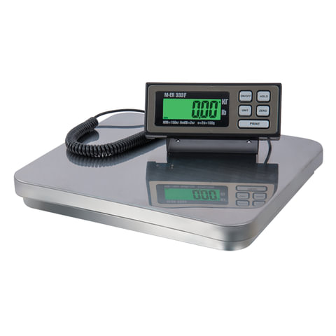 Весы напольные MERCURY M-ER 333BF-150.50 LCD (0,4-150 кг), дискретность 50 г, платформа 355x405 мм
