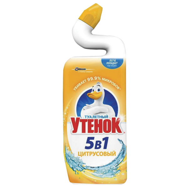 Средство для уборки туалета ТУАЛЕТНЫЙ УТЕНОК 500мл "Цитрусовый", ш/к 00733Д