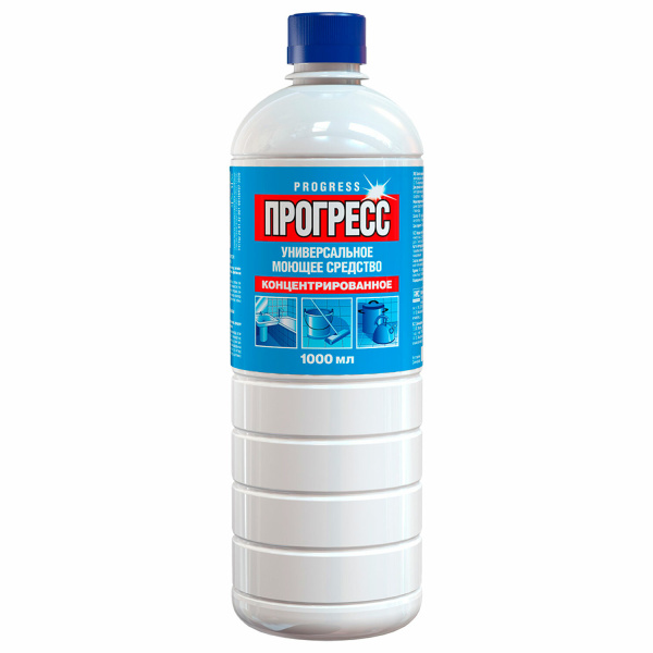 Средство моющее универсальное ПРОГРЕСС, 1л ш/к 10612