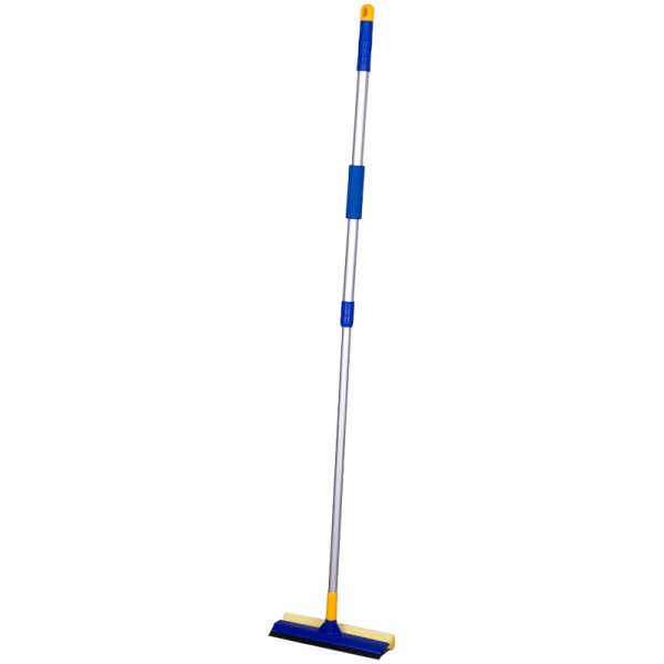 Стекломойка OfficeClean Professional, алюм.телеск.ручка 76-125см,раб.часть 25см(стяжка,губка,ручка)