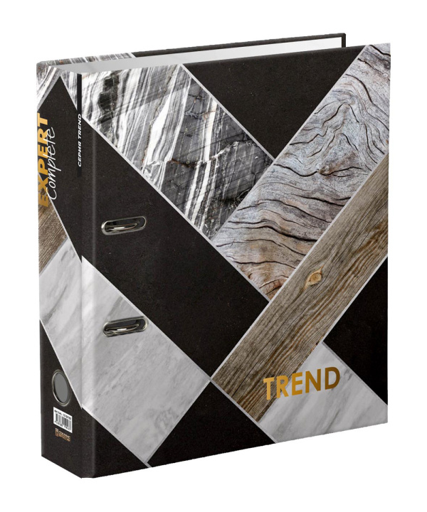 Папка-регистратор Expert Complete "Wood&Stone" 75мм, ламинированный, ГРАНИТ