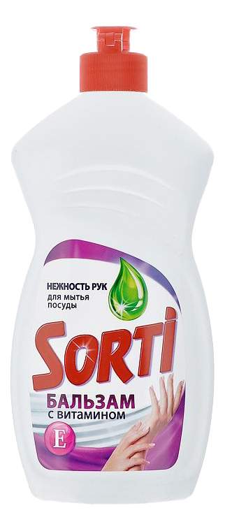 Средство для мытья посуды Sorti 450мл "Бальзам Витамин Е" 95711
