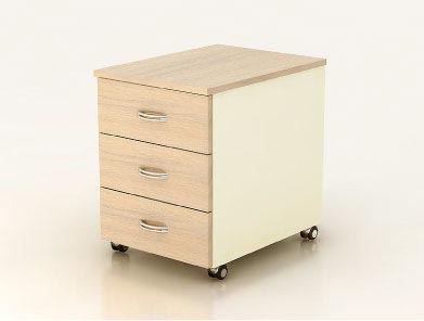 Тумба выкатная 420х486х565мм К38 Модерн (М54+М69+М36) шамони светлый