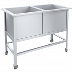 Ванна моечная ЭКОНОМ НК ВМО2-630ЭНК-М 1420х730х870(890) мм