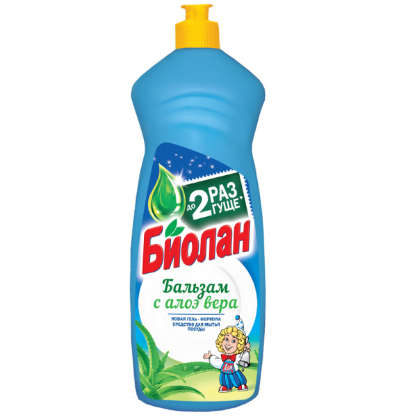 Средство для мытья посуды Биолан 900мл "Бальзам Алоэ вера"