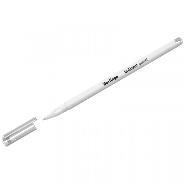Ручка гелевая Berlingo "Brilliant Pastel", пастель белая, 0,8мм CGp_60001