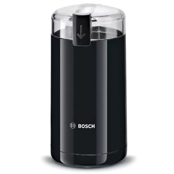 Кофемолка BOSCH MKM6003, мощность 180 Вт, вместимость 75г, пластик, черная Кофемолка BOSCH MKM6003, мощность 180 Вт, вместимость 75г, пластик, черная