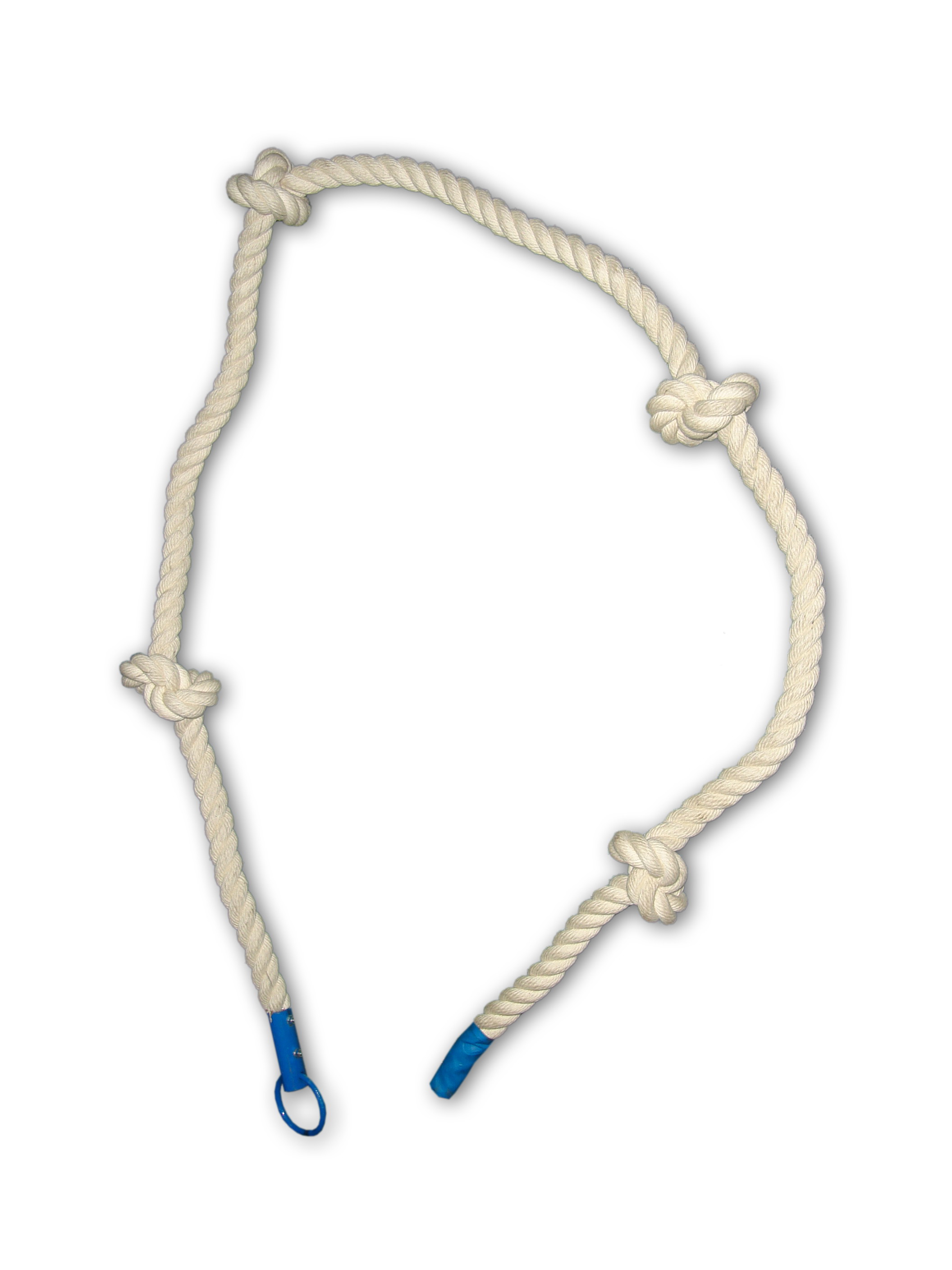 Канат для лазания с узлами х/б 8м. диам. 30мм