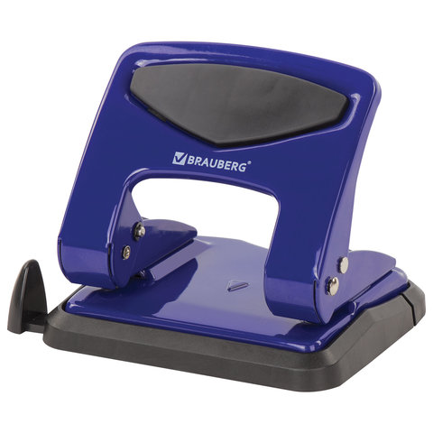 Дырокол BRAUBERG "PN-150M", до 35 листов, синий