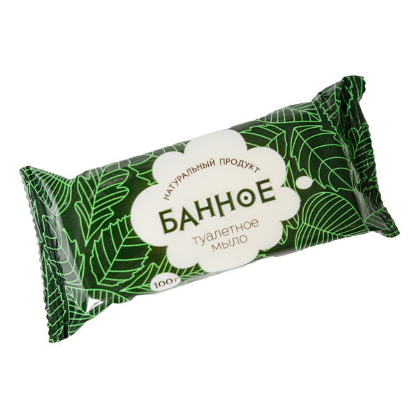 Мыло туалетное 100г АГРОПРОМ-ЮГ "Банное", натуральное, 486785