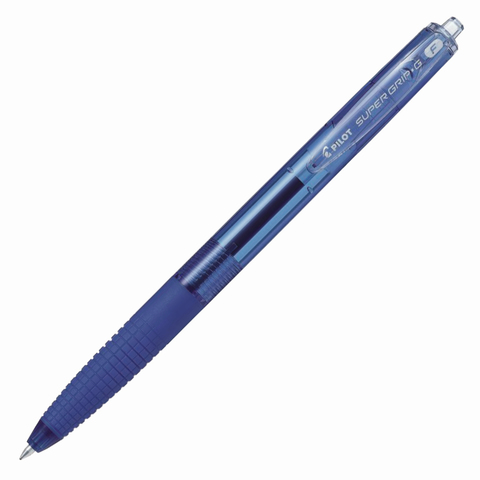 Ручка шариковая масляная автоматическая с грипом PILOT "Super Grip G", СИНЯЯ, 0,7 мм, 142644