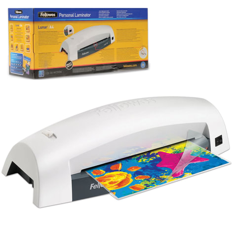 Ламинатор FELLOWES Lunar формат A4, толщ пленки (1стор.) 75-80мкм, 30 см/мин, FS-5715601