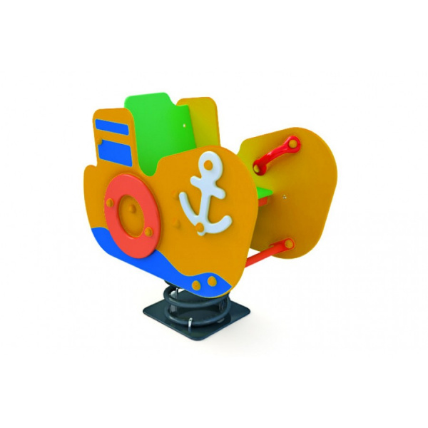 Качалка на пружине "Пароход"