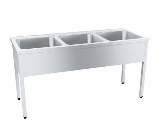 Ванна моечная цельнотянутая ПРОФИ ВМОц3-600ПНТ 2000х700х870-890 мм, (емкость 600х500х300мм)