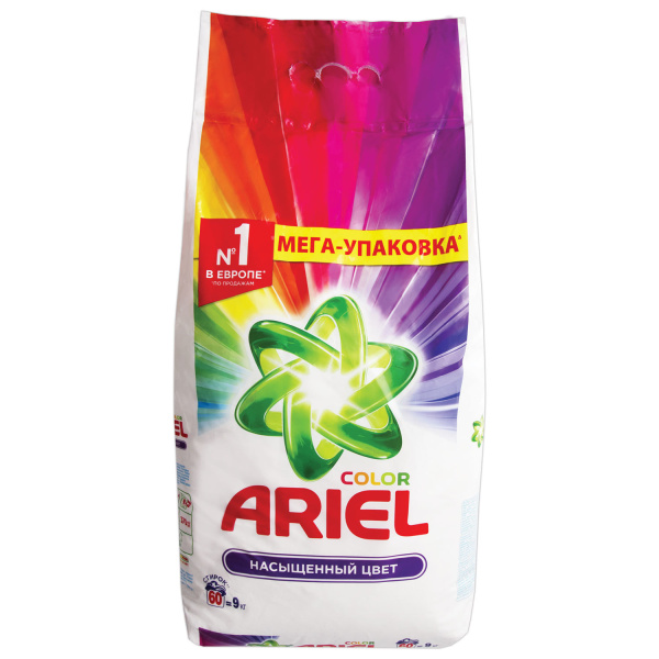 Стиральный порошок ARIEL (Ариэль) автомат  9кг, Color ш/к 62014