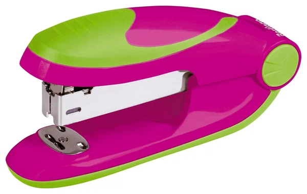 Степлер №24/6, 26/6 Berlingo "Fuze" до 25л., 100 скоб, пластиковый корпус, розовый DSp_20225