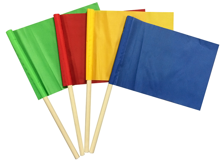 Флажок эстафетный, 10 х 15 см, цвета МИКС