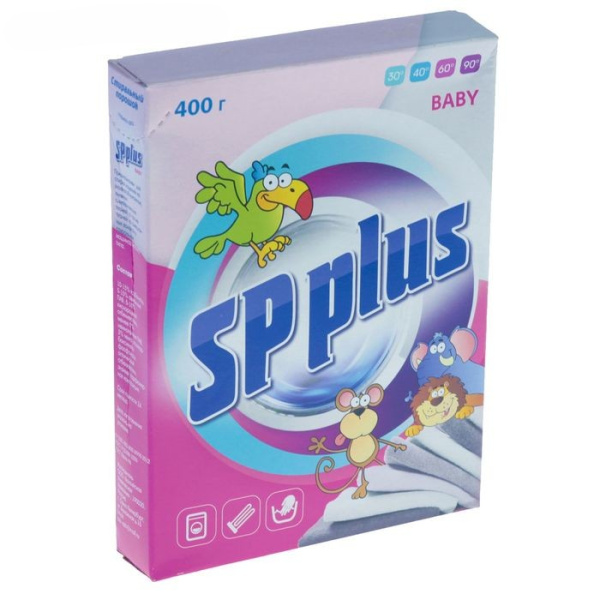 Стиральный порошок SP Plus Baby" 400гр, детский  ш/к 80298