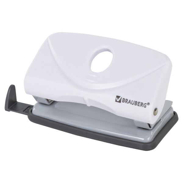 Дырокол BRAUBERG "Original", до 10 листов, белый, 227786 Дырокол BRAUBERG "Original", до 10 листов, белый, 227786