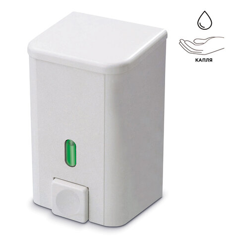 Диспенсер для жидкого мыла и КОЖНЫХ АНТИСЕПТИКОВ PRIMA NOVA, НАЛИВНОЙ, белый, 1,0 л, SD03