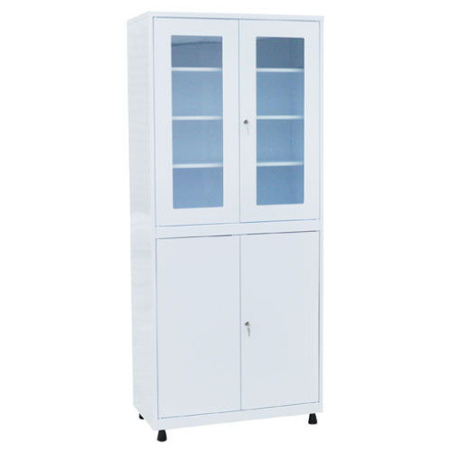 Шкаф металлический для кабинета врача ШКВ-01. Размеры: 800*400*1850мм