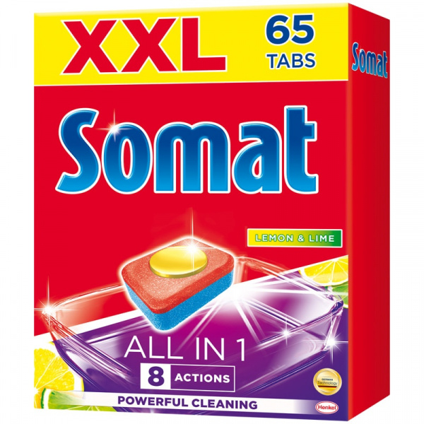 Таблетки для посудомоечных машин Сомат "Gold", 54шт.