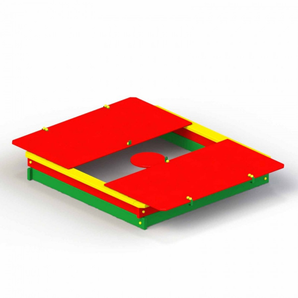 Песочница скрышкой ( от 1 года) 2000х2000x379 мм