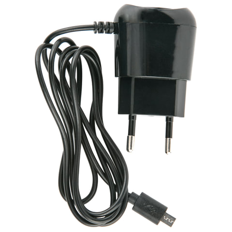 Зарядное устройство сетевое (220 В) RED LINE TCP-1A, кабель micro USB 1 м, выходной ток 1 А, черное,