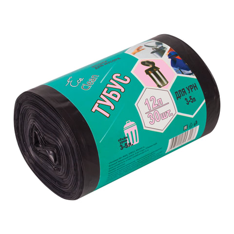 Мешки д/мусора 12л КБ "Tubus" в рулоне 30шт., ПНД 6мкм, 32х55 см, 3255