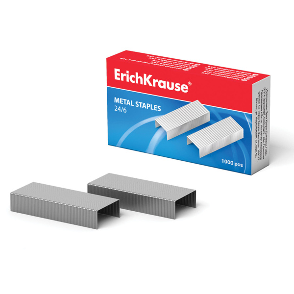Скобы для степлера №24/6 ERICH KRAUSE 1000шт., 1189