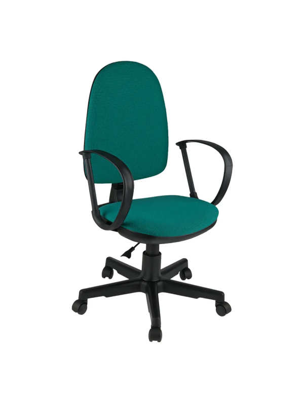 Кресло оператора Helmi HL-M30 "Престиж", ткань зеленая с черным